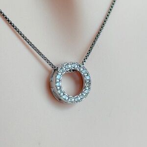 ⚜️ Classic Silver Circle Pendant Necklace